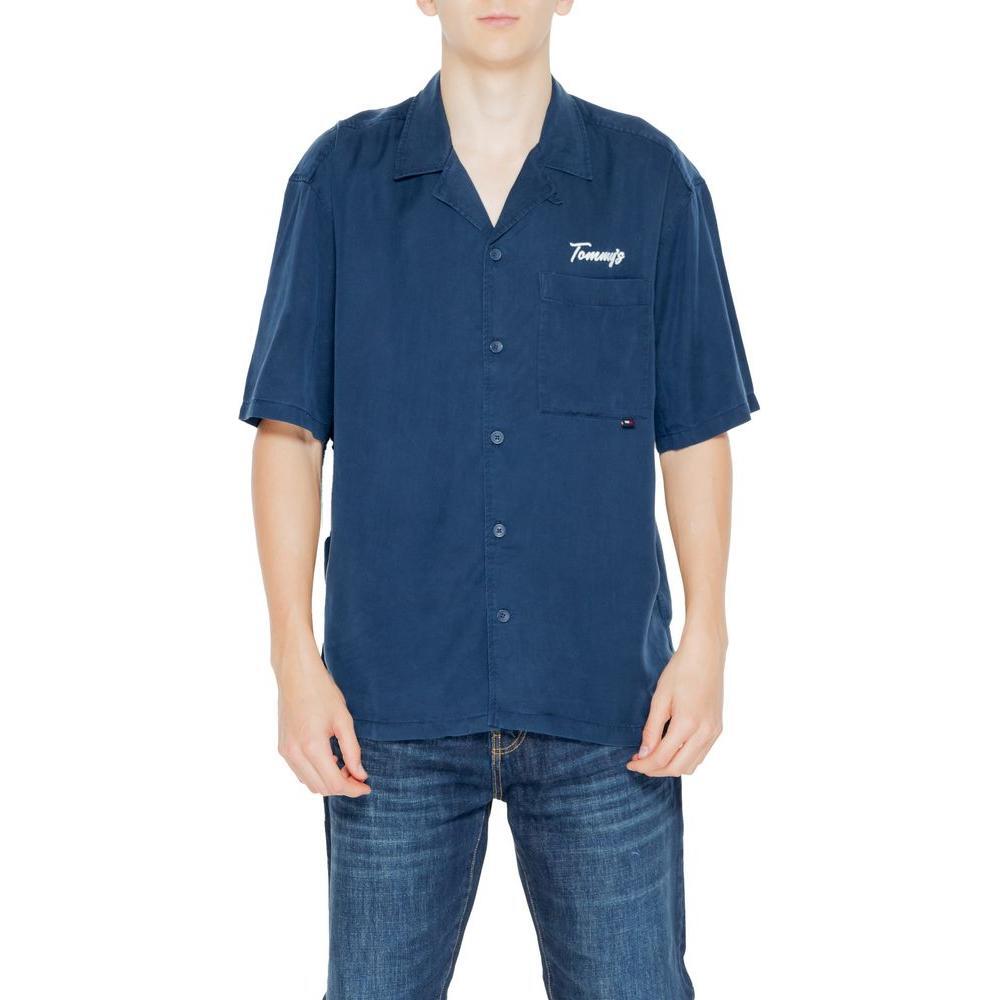 Tommy Hilfiger Jeans Blue Lyocell Shortsleeve TO-13216800010-IT46 | M