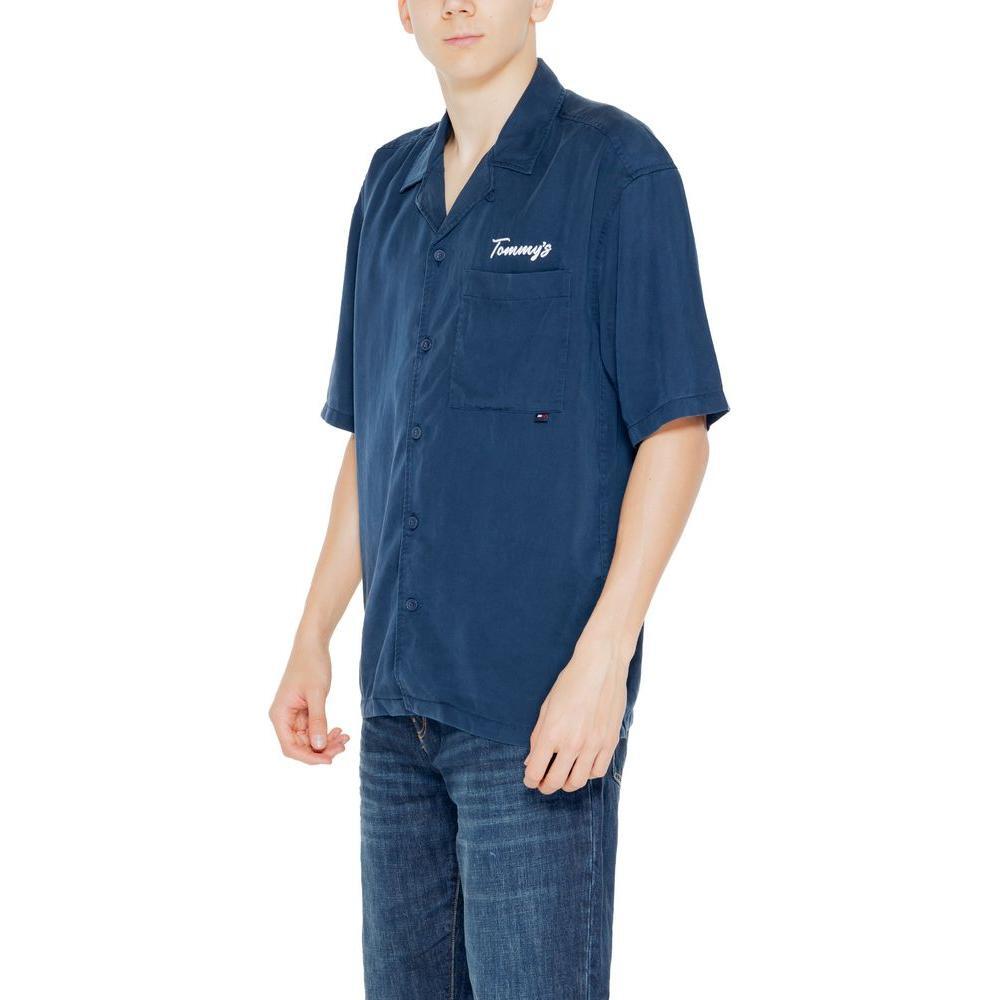 Tommy Hilfiger Jeans Blue Lyocell Shortsleeve TO-13216800010-IT46 | M