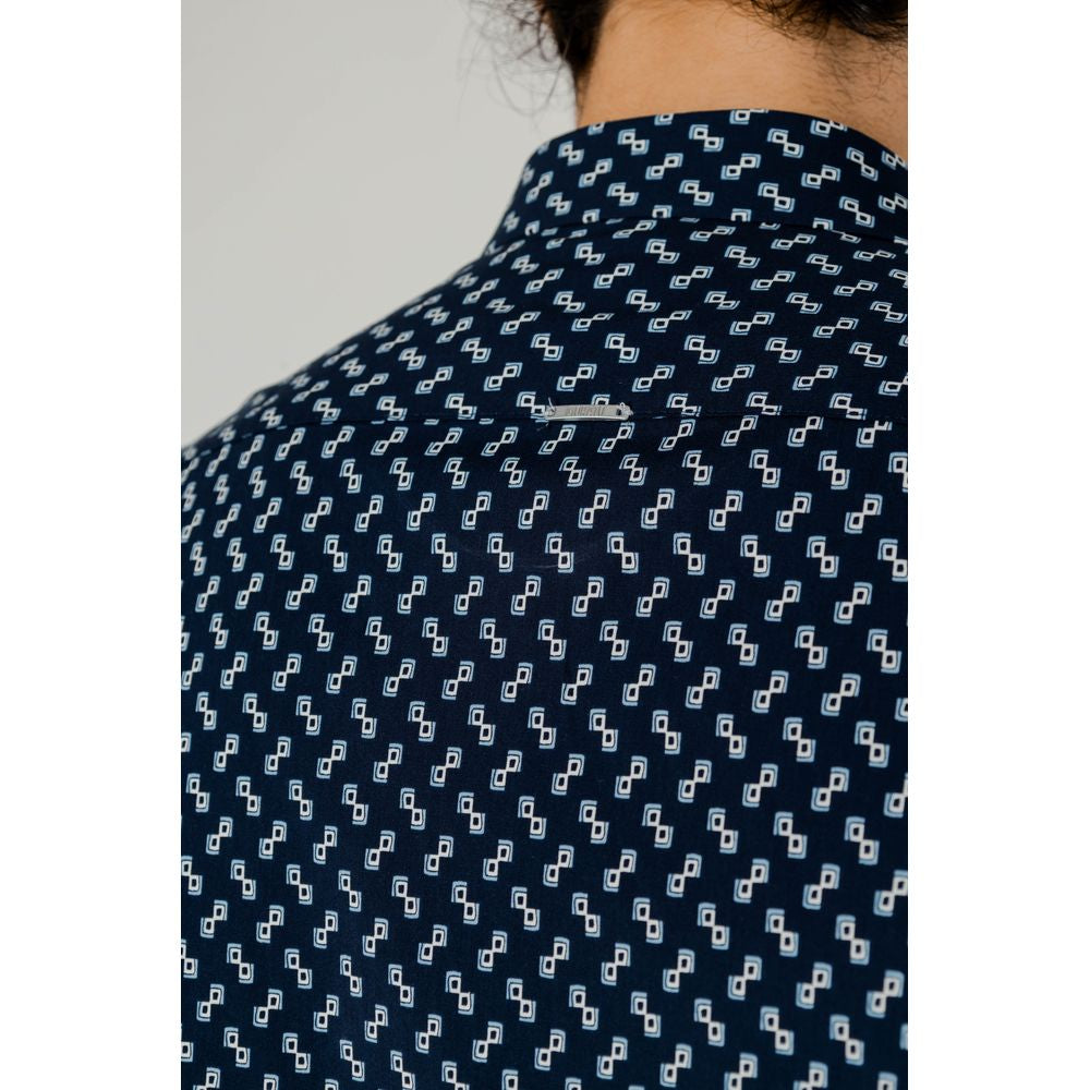 Antony Morato Blue Viscose Shirt AN-13369100010-IT46 | S