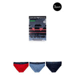 Emporio Armani Underwear Blue Cotton Underwear EM-13476300010-IT44 | S