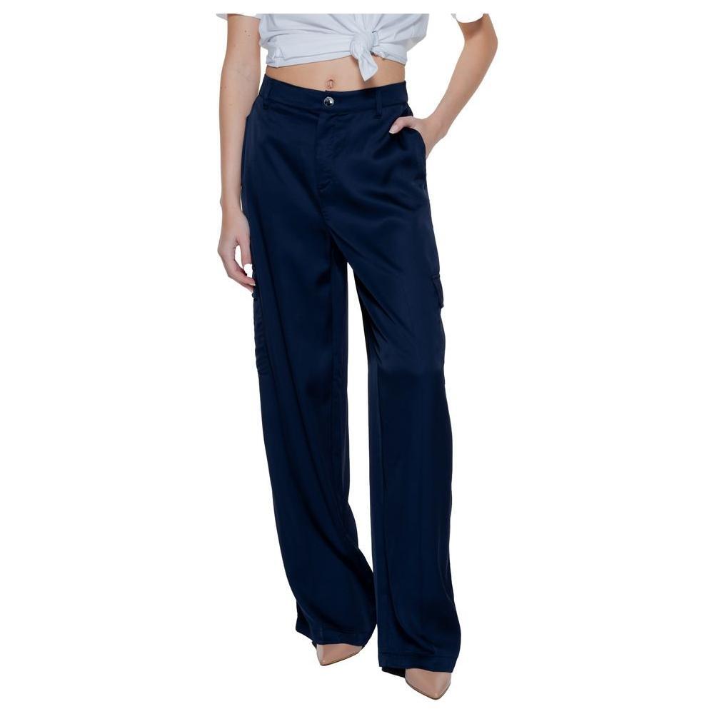 Street One Blue Viscose Pant ST-14205200010-W38 | L32