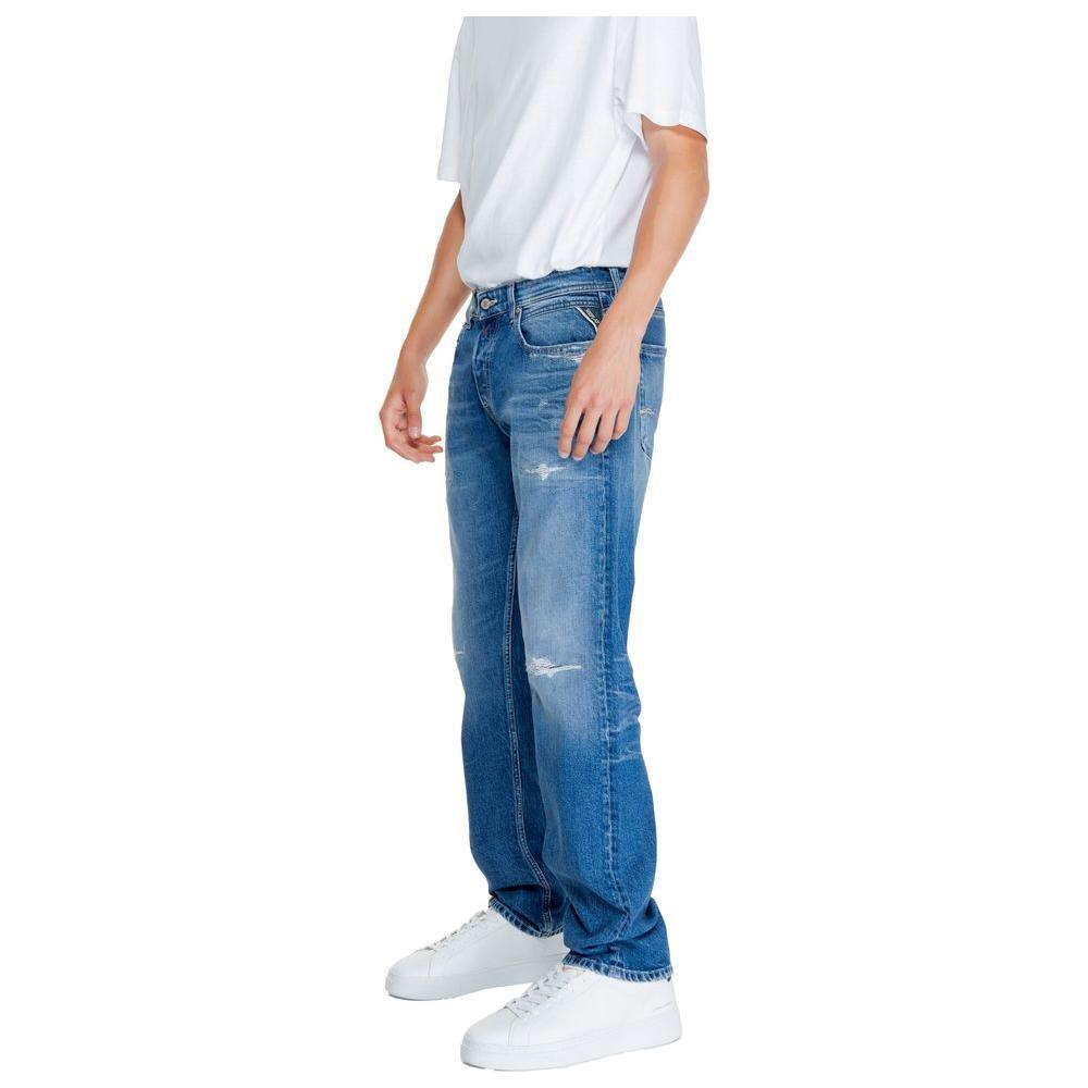 Replay Blue Cotton Relaxed Fit Jean RE-14826400010-W40 | L34