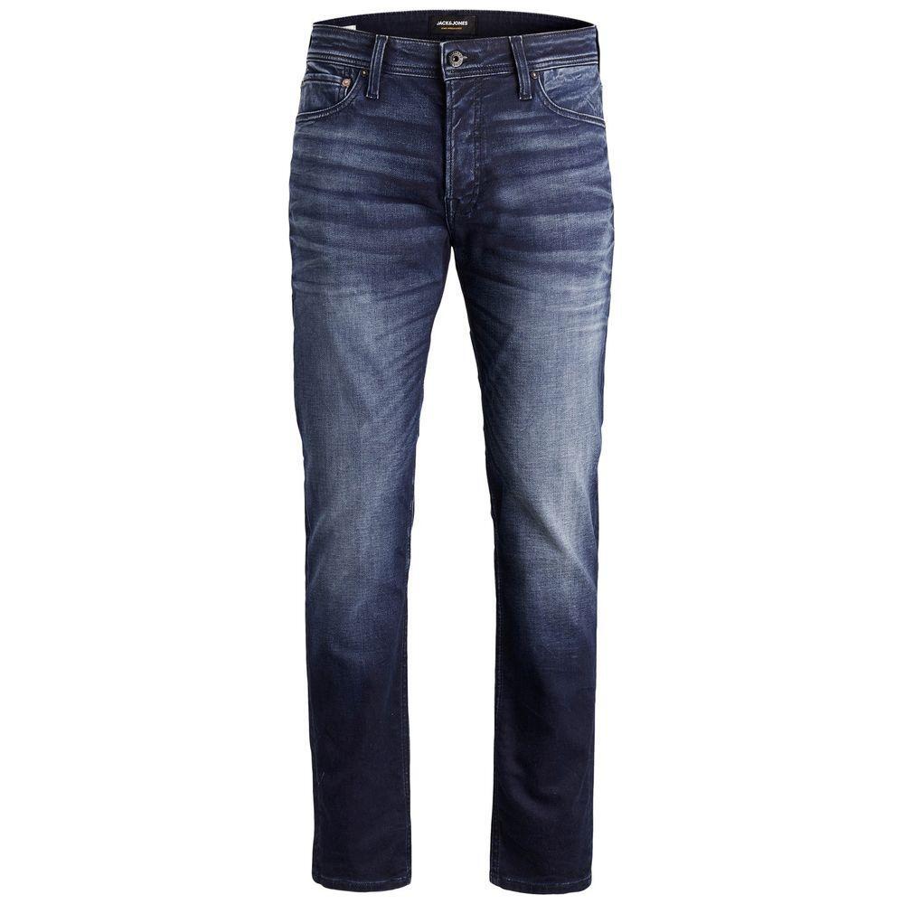 Jack Jones Blue Cotton Relaxed Fit Jean JA-6328101781-W30 | L34
