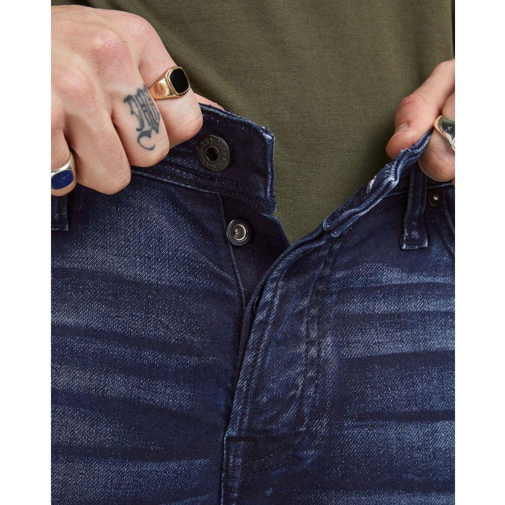 Jack Jones Blue Cotton Relaxed Fit Jean JA-6328101781-W30 | L34