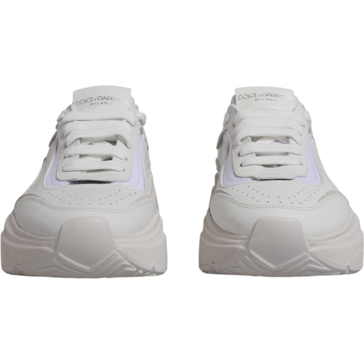 Dolce & Gabbana White Daymaster Low Top Sneakers Shoes LA11962-37.5