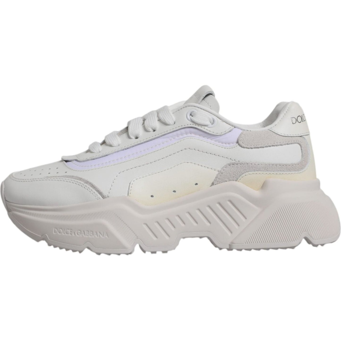 Dolce & Gabbana White Daymaster Low Top Sneakers Shoes LA11962-37.5