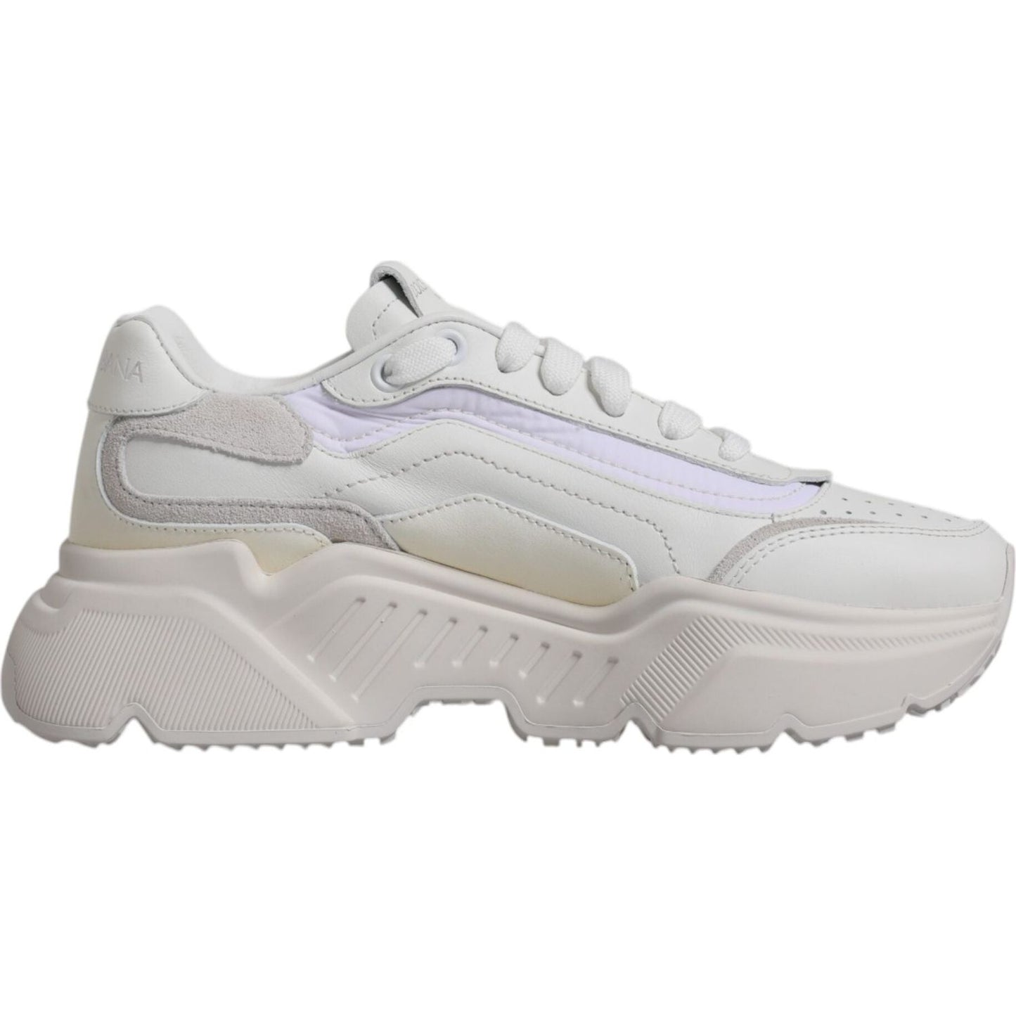 Dolce & Gabbana White Daymaster Low Top Sneakers Shoes LA11962-37.5