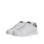 Dolce & Gabbana White Leather Classic Low Top Sneakers Shoes