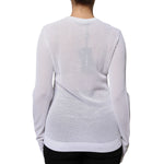 Dolce & Gabbana White Mesh See Through Long Sleeves Top TSH86800-50