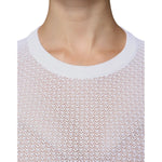 Dolce & Gabbana White Mesh See Through Long Sleeves Top TSH86800-50