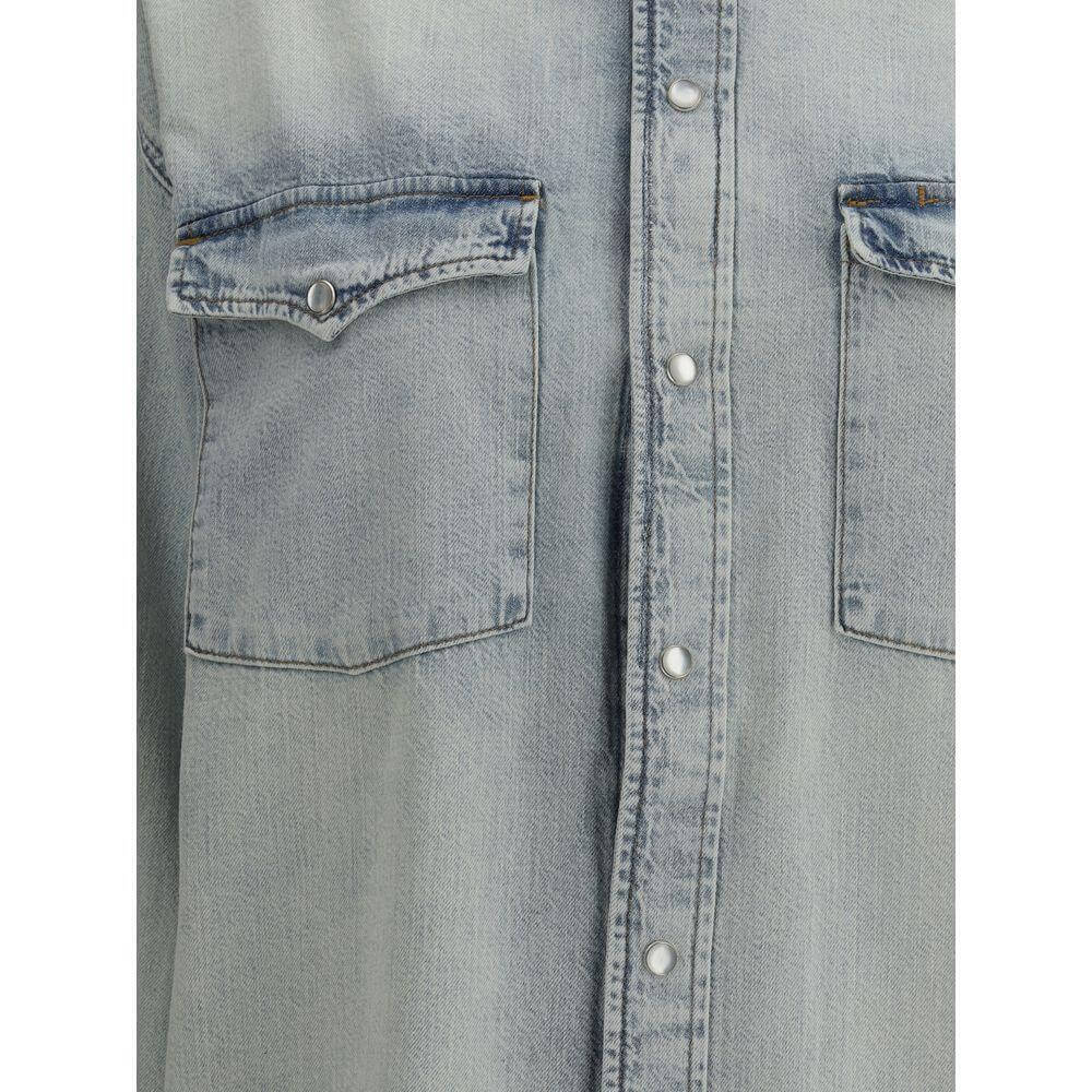 RE/DONE Denim Shirt RE-12701WOSDNSHSUNFADEDBL-XS