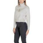 Calvin Klein Jeans Cream Cotton Sweater CA-14574400143-IT40|S