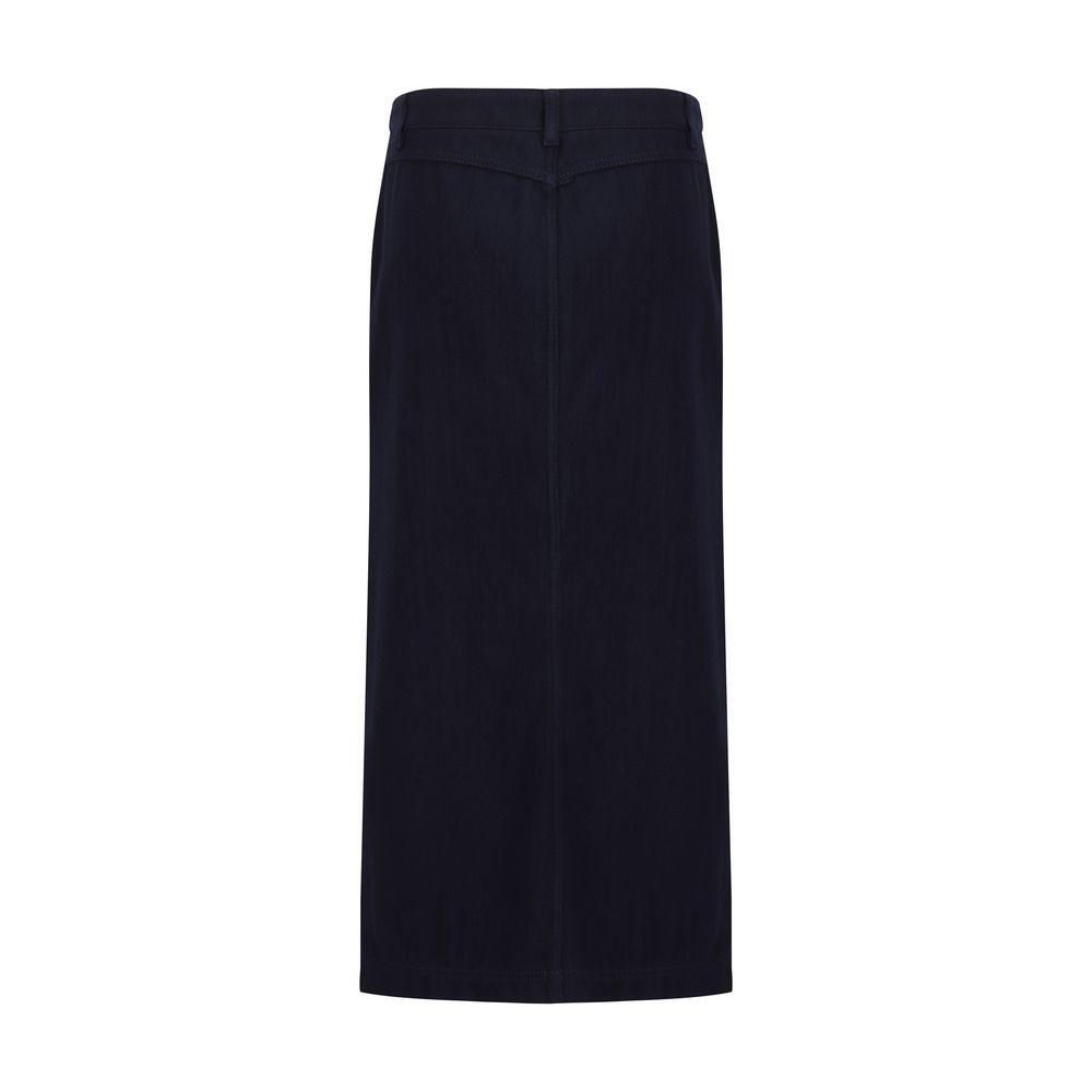 Giorgio Armani Blue Cotton Skirt