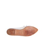 Dolce & Gabbana White Ribbon Fabric Ballerina Flats Shoes LA12214-40