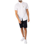 Lyle & Scott Blue Cotton Bermuda LY-15822700128-W36
