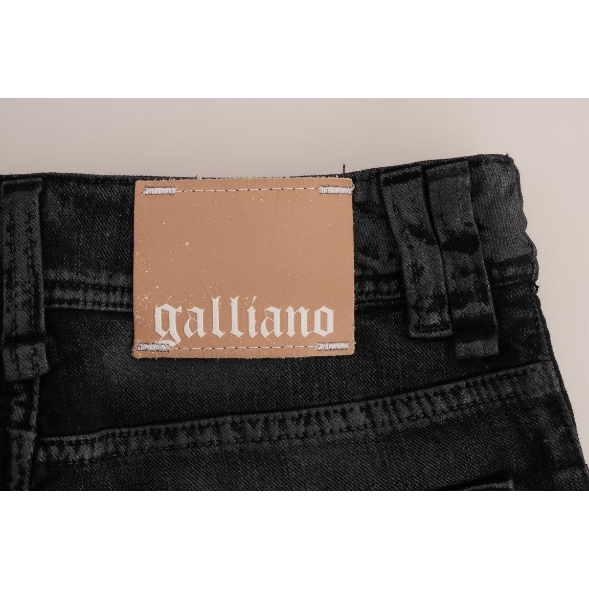 John Galliano Gray Wash Cotton Stretch Regular Fit Jeans BYX1171#2-2