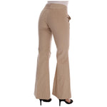 Ermanno Scervino Beige Cotton Bootcut Pants BYX1166-1