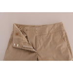 Ermanno Scervino Beige Cotton Bootcut Pants BYX1166-1