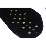 Dolce & Gabbana Black Leather Shearling Studded Gloves LB159-1
