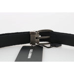 Dolce & Gabbana Black Cotton Royal Bee Embroidery Belt BEL50052-2