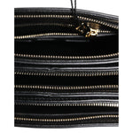 Dolce & Gabbana Black Grain Leather Logo Plaque Clutch Bag BAG4165