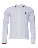 Dolce & Gabbana White Crown Men Full Zip Sweatshirt Sweater TSH87418-50