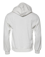 Dolce & Gabbana White Caesar Cotton Hooded Pullover Sweater TSH87567-50