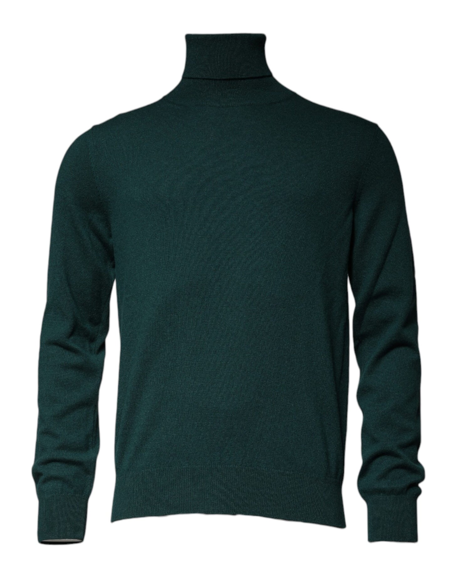 Dolce & Gabbana Green Cashmere Turtleneck Men Pullover Sweater TSH87580-50