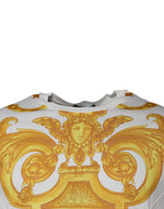 Versace White Medusa Print Cotton Crew Neck T-shirt TSH87195-50