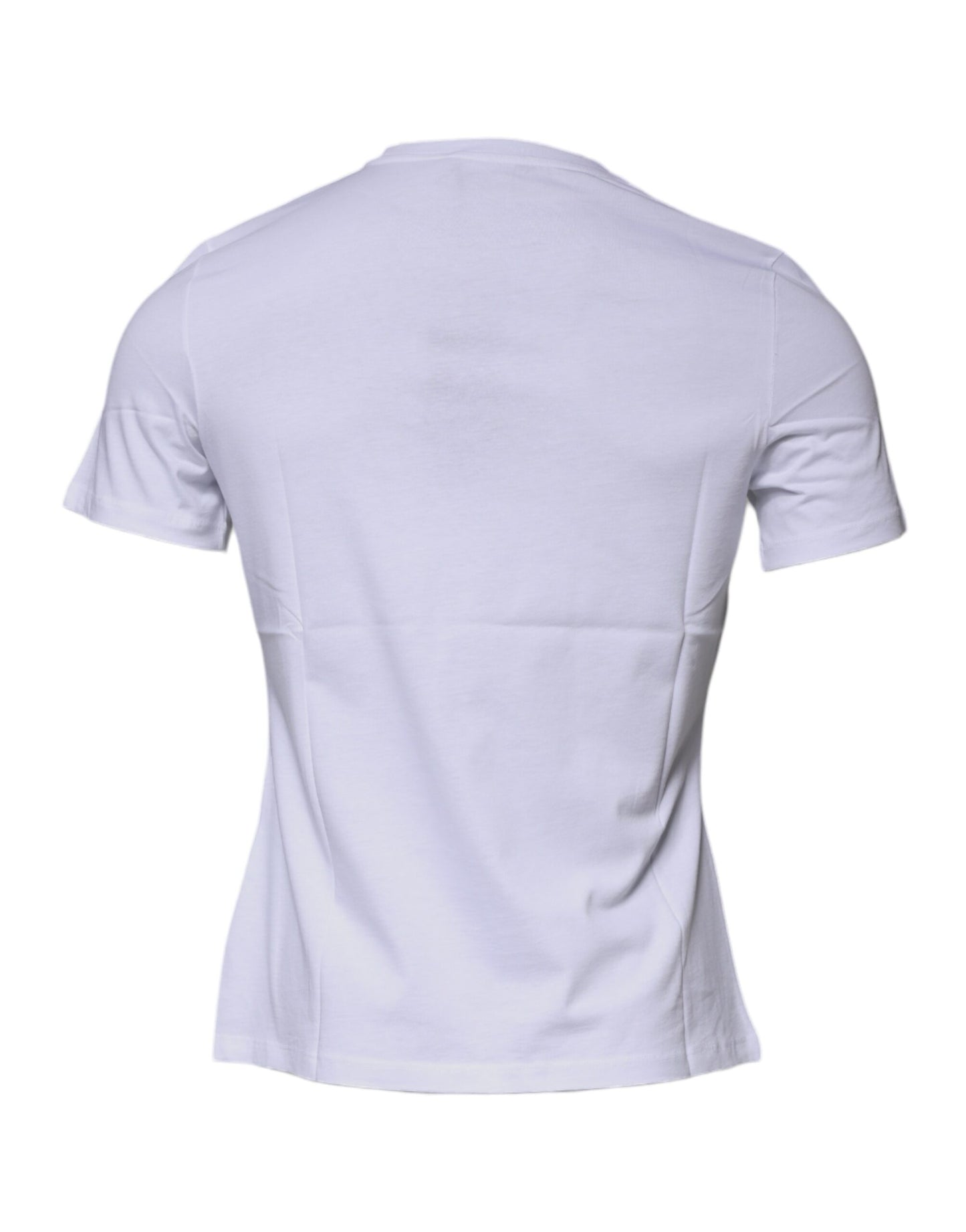 Versace White Medusa Print Cotton Crew Neck T-shirt TSH87197-40