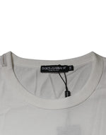 Dolce & Gabbana White Royals Heritage Cotton T-shirt TSH87230-54