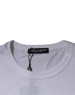 Dolce & Gabbana White Panda King Cotton Crew Neck T-shirt TSH87232-44