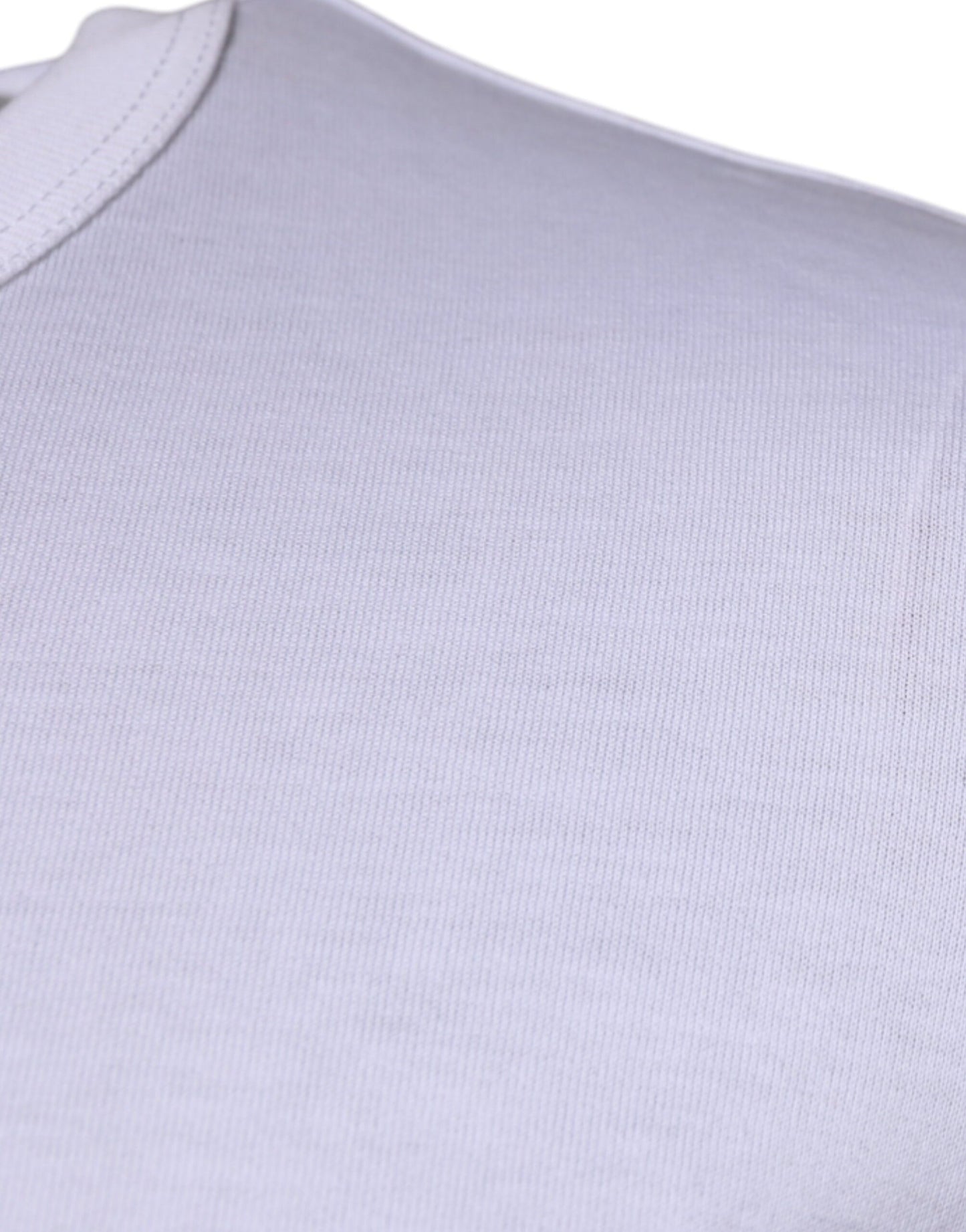 Dolce & Gabbana White Panda King Cotton Crew Neck T-shirt TSH87233-46