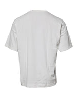 Dolce & Gabbana White DG Logo Crew Neck Short Sleeves T-shirt TSH87257-48