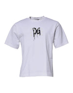 Dolce & Gabbana White DG Logo Crew Neck Short Sleeve T-shirt TSH87259-44