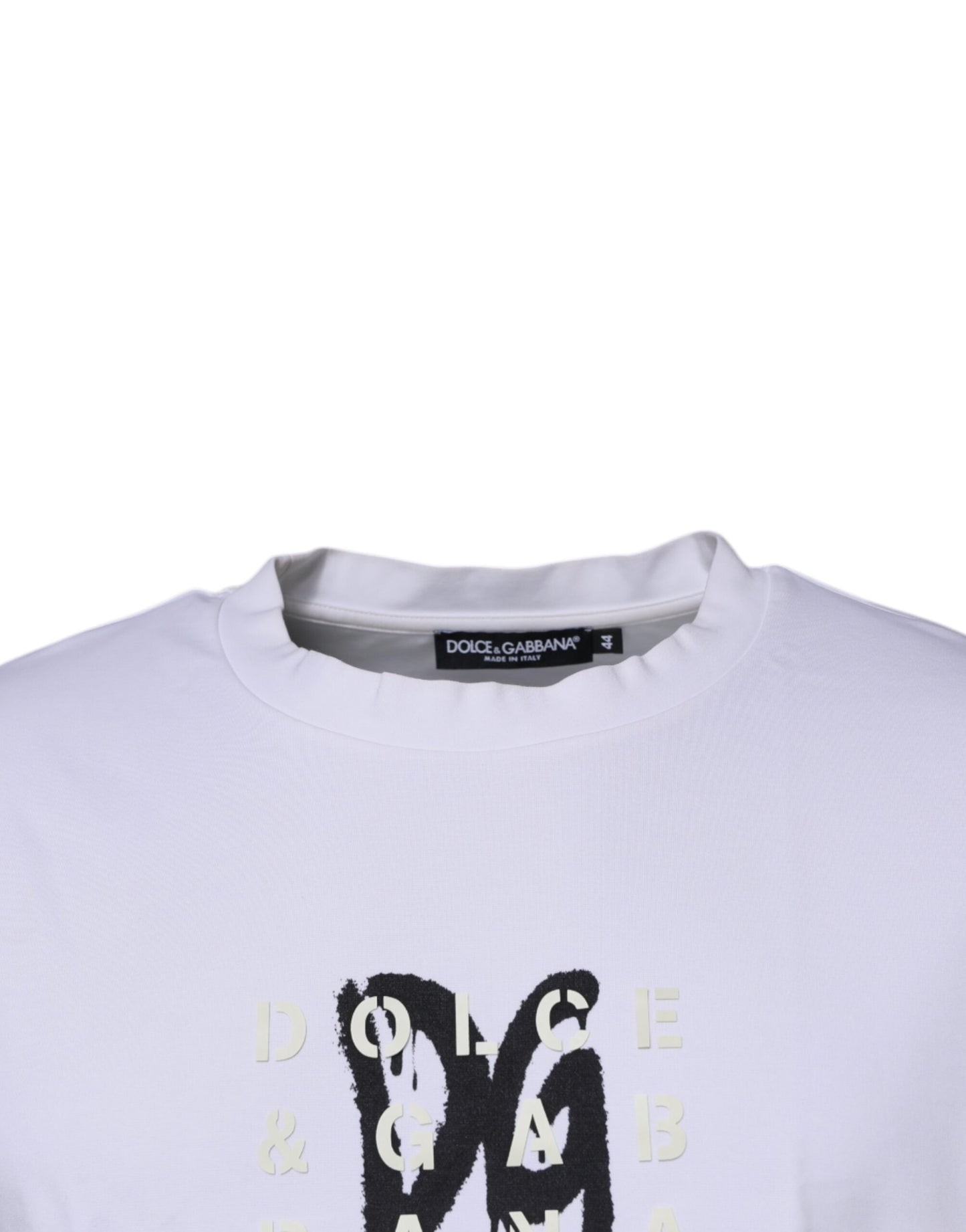 Dolce & Gabbana White DG Logo Crew Neck Short Sleeve T-shirt TSH87259-44