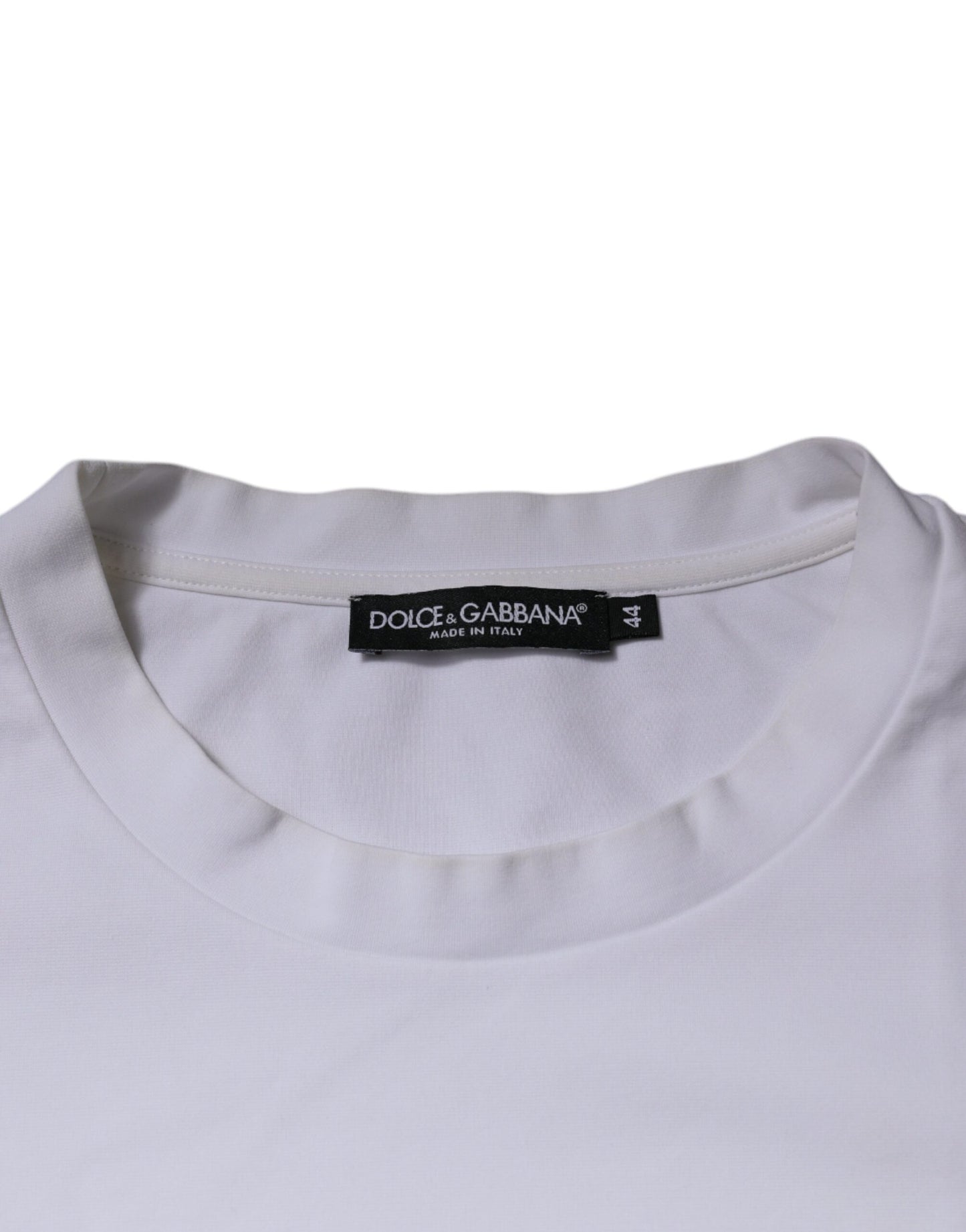 Dolce & Gabbana White DG Logo Crew Neck Short Sleeve T-shirt TSH87259-44