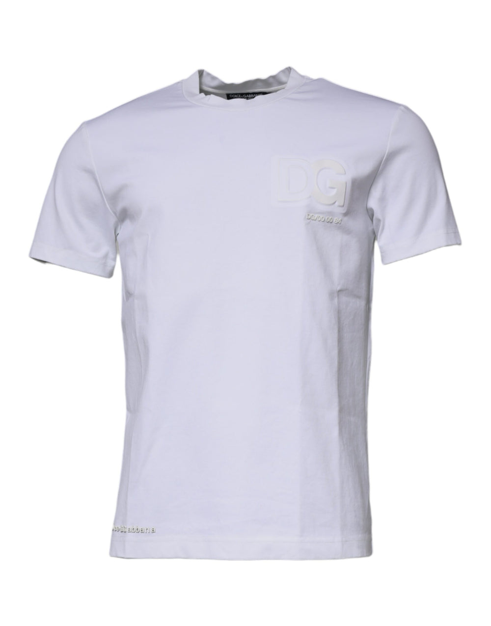 Dolce & Gabbana White DG Logo Crew Neck Short Sleeves T-shirt TSH87260-50
