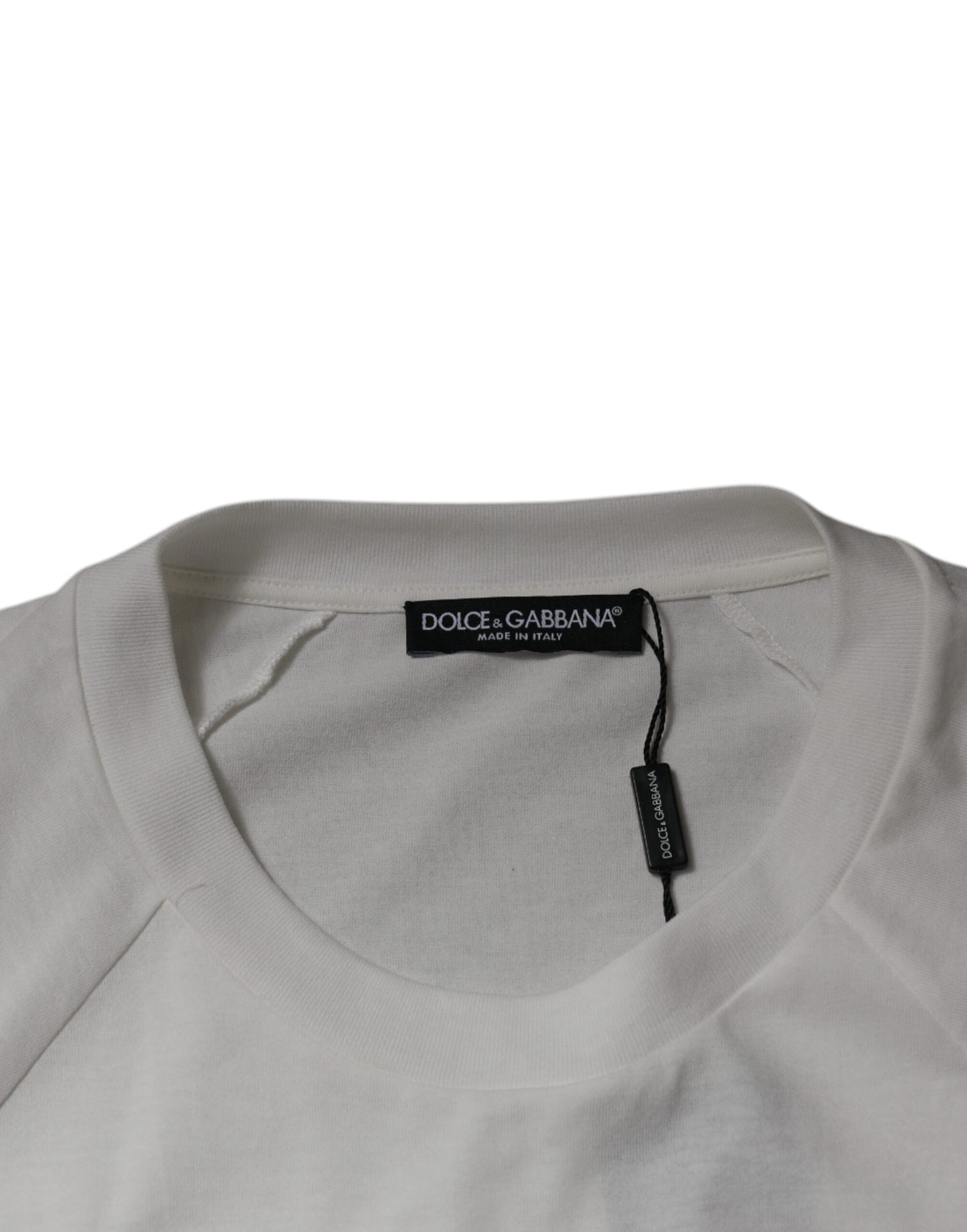 Dolce & Gabbana White DG Sport Crew Neck Short Sleeve T-shirt TSH87270-50