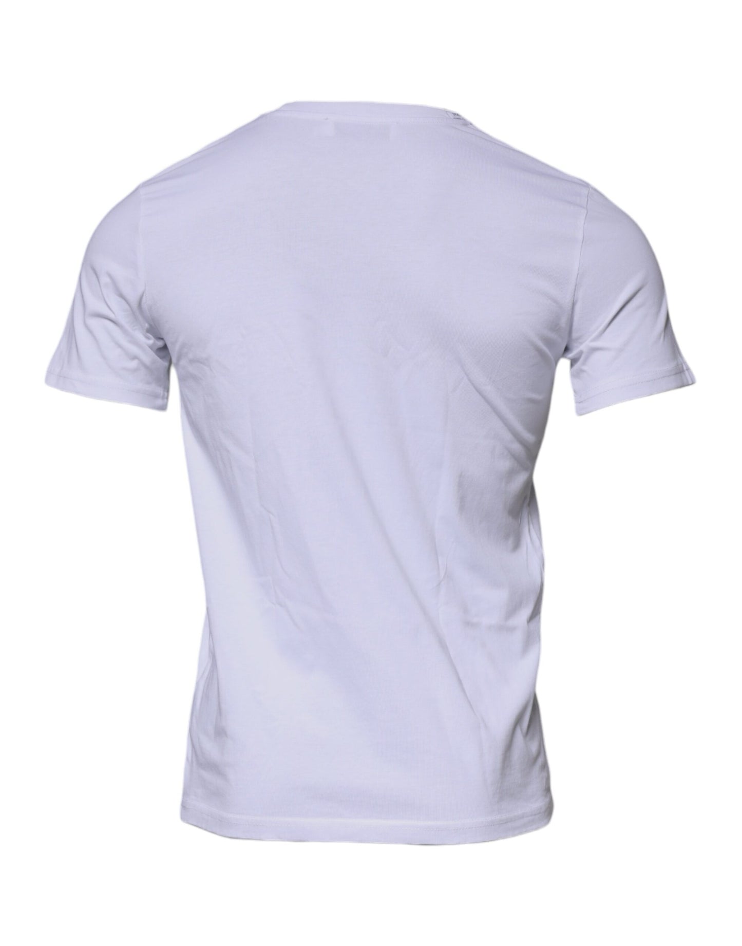Dolce & Gabbana White DG Logo Cotton Crew Neck T-shirt TSH87375-46