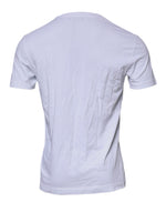 Dolce & Gabbana White DG Logo Cotton Crew Neck T-shirt TSH87403-50