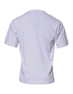 Dolce & Gabbana White DG Logo Cotton Crew Neck T-shirt TSH87413-44