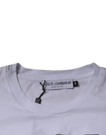 Dolce & Gabbana White DG Logo Cotton Crew Neck T-shirt TSH87413-44