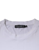 Dolce & Gabbana White DG Logo Crew Neck Short Sleeve T-shirt TSH87420-58