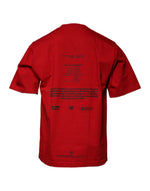Dolce & Gabbana Red DG Eye Cotton Crew Neck T-shirt TSH87472-44