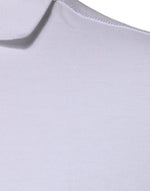 Dolce & Gabbana White Cotton Logo Plaque Collared Polo T-shirt TSH87488-50
