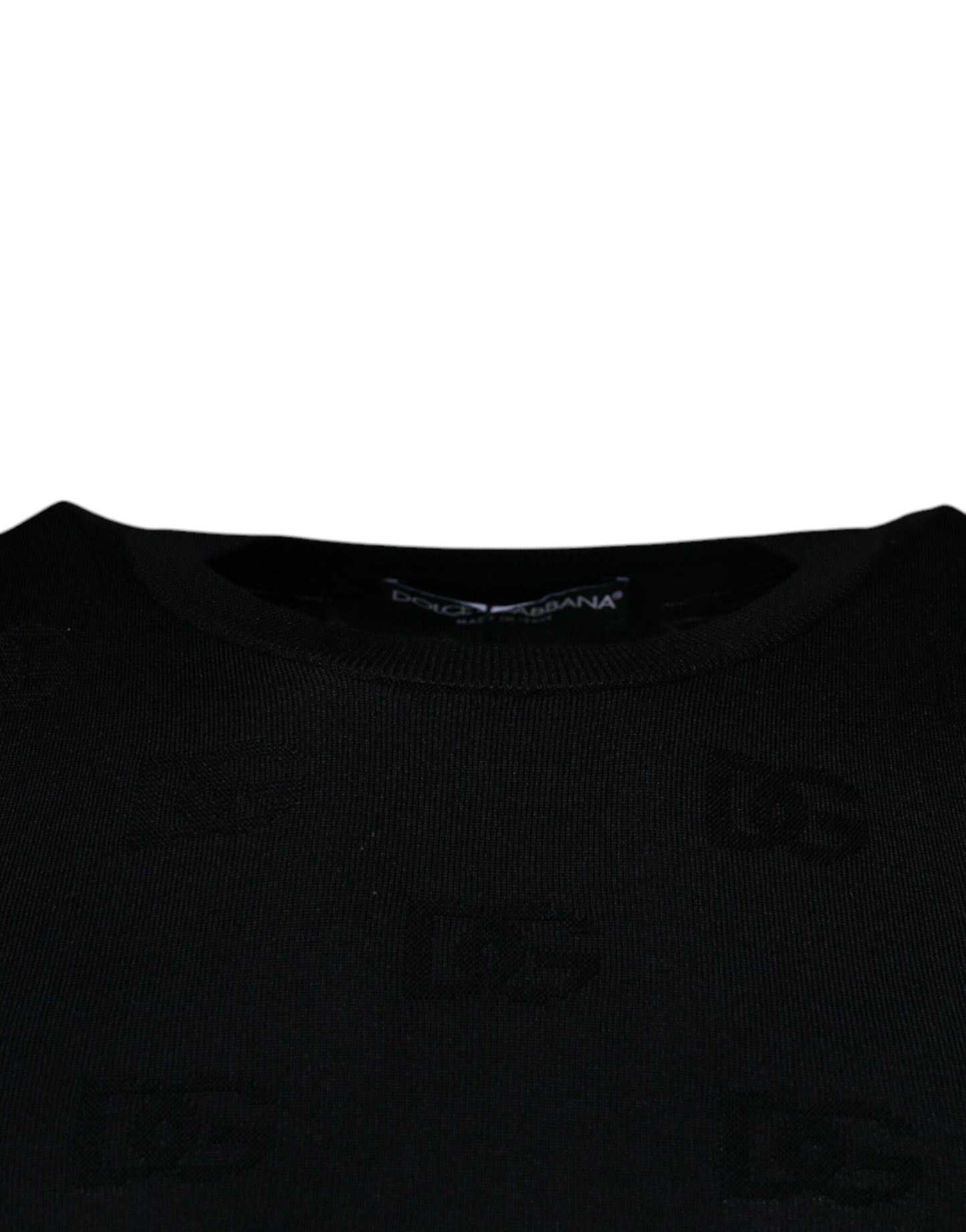 Dolce & Gabbana Black Silk Round Neck Sleeveless T-shirt TSH87507-40