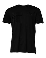 Dolce & Gabbana Black Crew Neck Short Sleeve T-shirt TSH87510-56