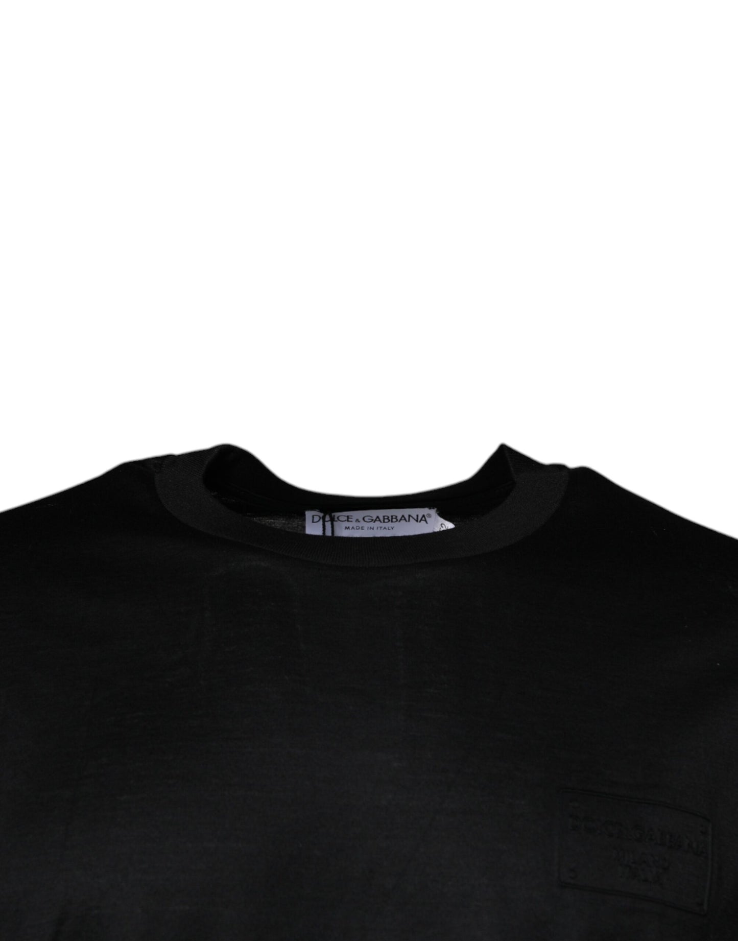 Dolce & Gabbana Black Crew Neck Short Sleeve T-shirt TSH87512-52
