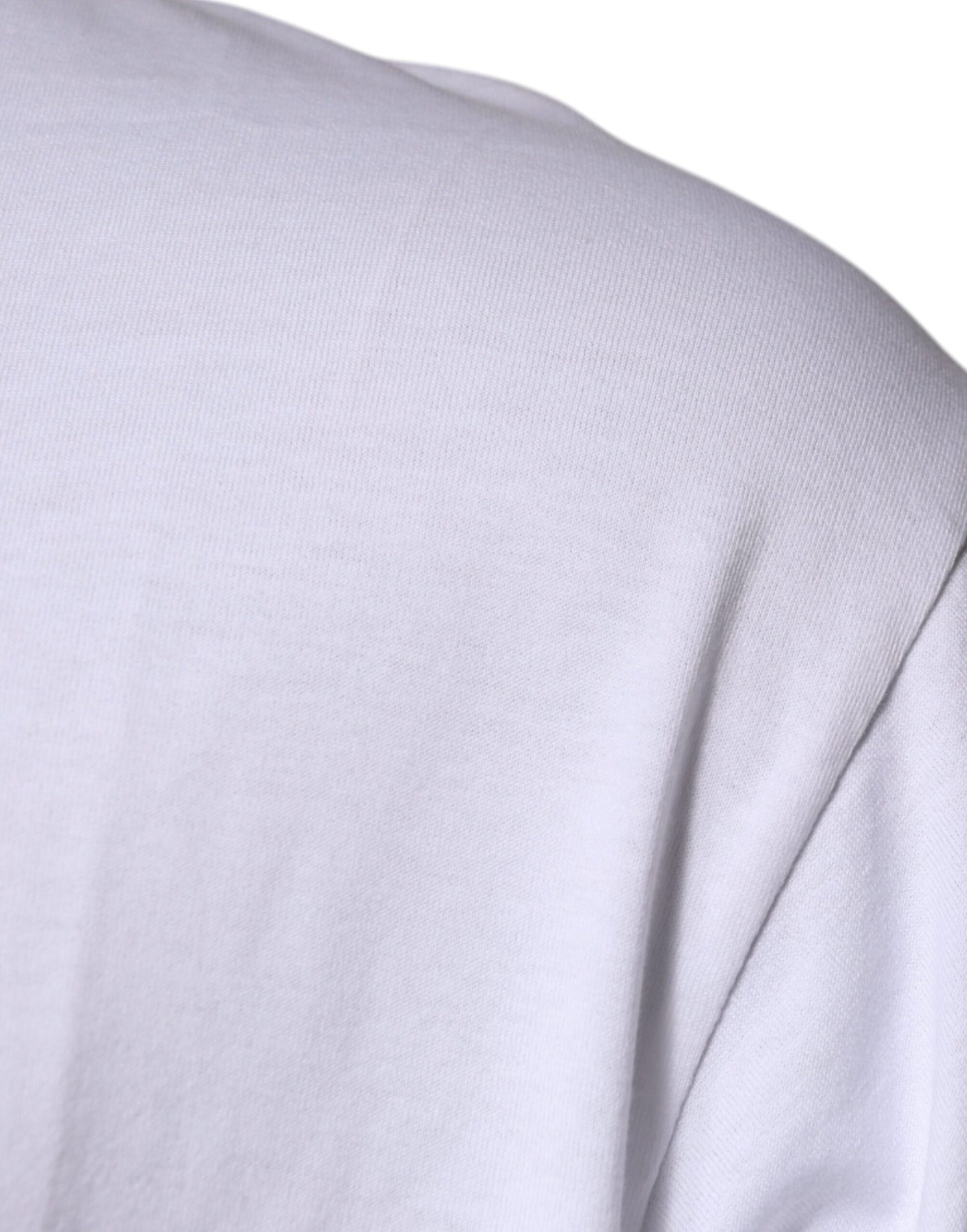 Dolce & Gabbana White DG Milano Cotton Crew Neck T-shirt TSH87540-52